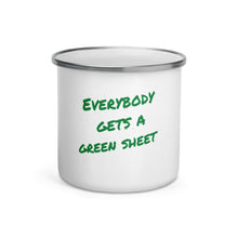 Green Sheet Enamel Mug