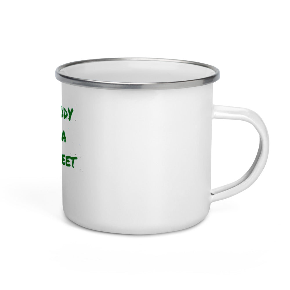 Green Sheet Enamel Mug