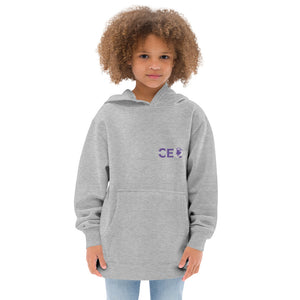 I AM THE CEO Kids fleece hoodie EMBROIDERED PURPLE