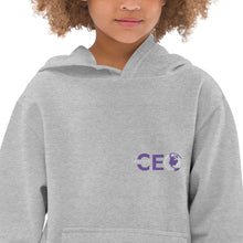 I AM THE CEO Kids fleece hoodie EMBROIDERED PURPLE