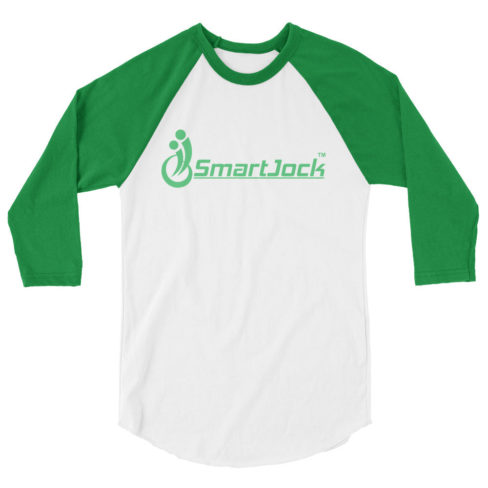 3/4 Sleeve Raglan Green Logo Shirt