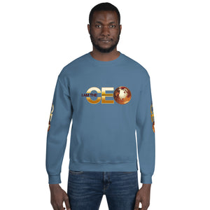 I am the CEO Unisex Sweatshirt (Red Sleeve)