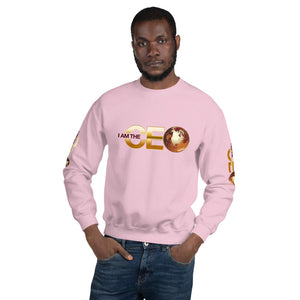 I am the CEO Unisex Sweatshirt (Red Sleeve)