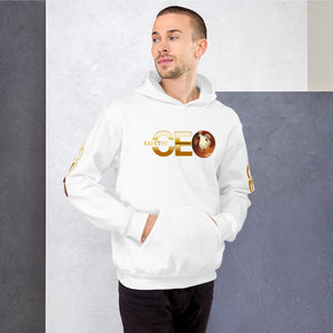 I am the CEO Unisex Hoodie (Gold sleeve)