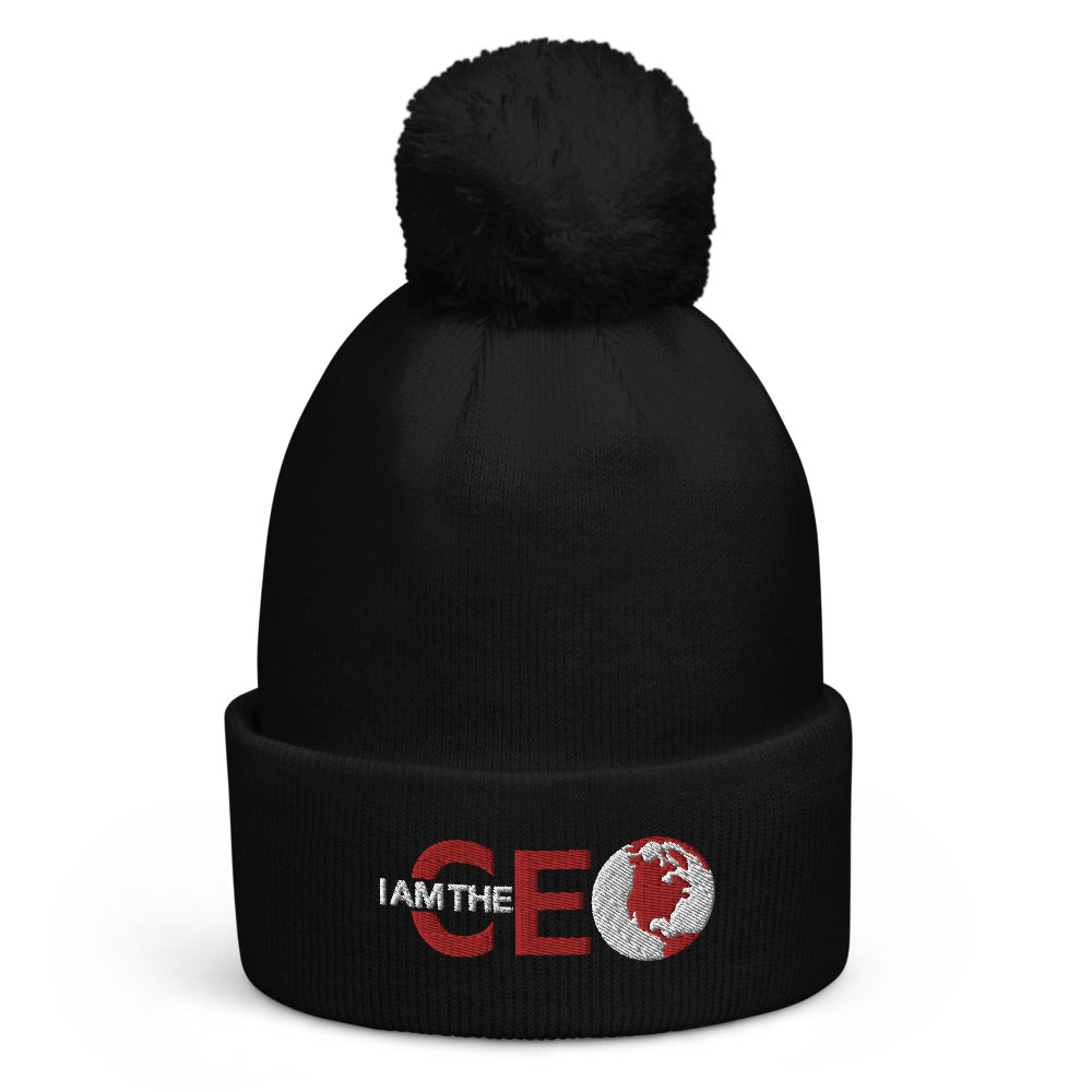 I am the CEO Pom pom beanie