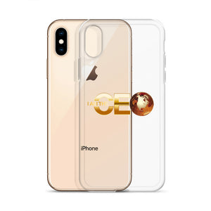 I AM the CEO Gold Logo iPhone Case