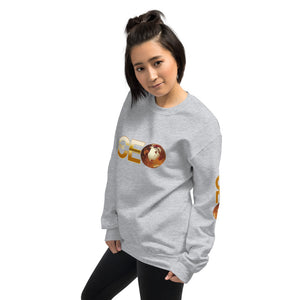 I am the CEO Unisex Sweatshirt (Gold Sleeve)