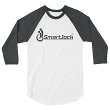 3/4 Sleeve Raglan Black Logo Shirt