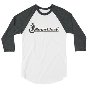 3/4 Sleeve Raglan Black Logo Shirt