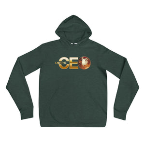 I AM the CEO Gold Fleece Unisex Hoodie