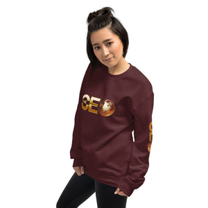 I am the CEO Unisex Sweatshirt (Gold Sleeve)