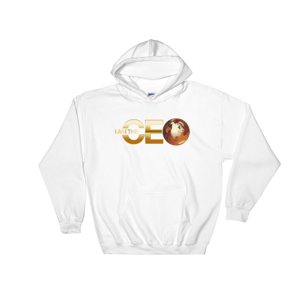 I AM the CEO Gold Heavy Blend Hooded Sweatshirt