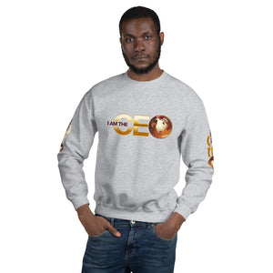 I am the CEO Unisex Sweatshirt (Red Sleeve)