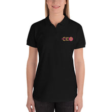 I Am The CEO Embroidered Women's Polo Shirt