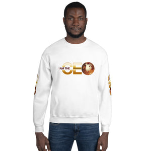 I am the CEO Unisex Sweatshirt (Red Sleeve)