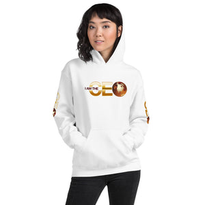 I am the CEO Unisex Hoodie (Red Sleeve)