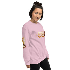 I am the CEO Unisex Sweatshirt (Gold Sleeve)