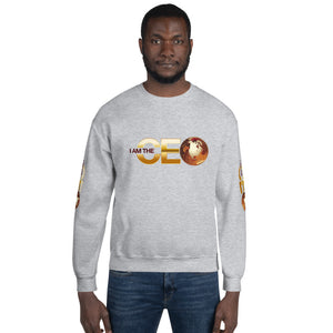 I am the CEO Unisex Sweatshirt (Red Sleeve)