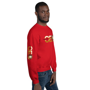 I am the CEO Unisex Sweatshirt (Red Sleeve)