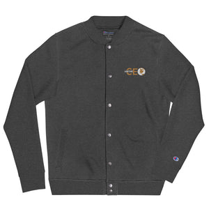 I AM THE CEO Embroidered Champion Bomber Jacket