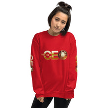 I am the CEO Unisex Sweatshirt (Gold Sleeve)