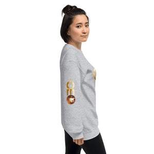 I am the CEO Unisex Sweatshirt (Gold Sleeve)