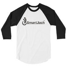 3/4 Sleeve Raglan Black Logo Shirt