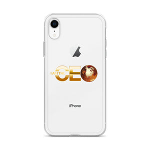 I AM the CEO Gold Logo iPhone Case