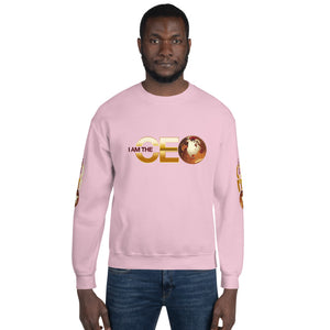 I am the CEO Unisex Sweatshirt (Red Sleeve)