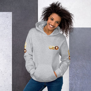 I Am The CEO Unisex Hoodie (Gold Sleeve)