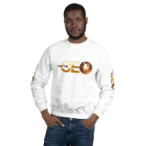 I am the CEO Unisex Sweatshirt (Red Sleeve)