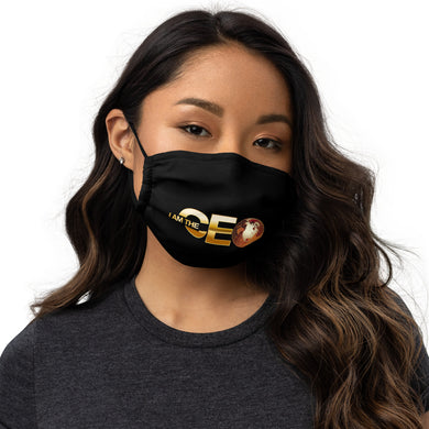 I AM THE CEO Face mask Black