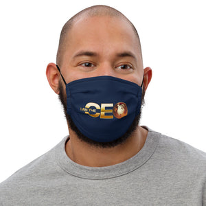 I am the CEO Face mask Navy Blue