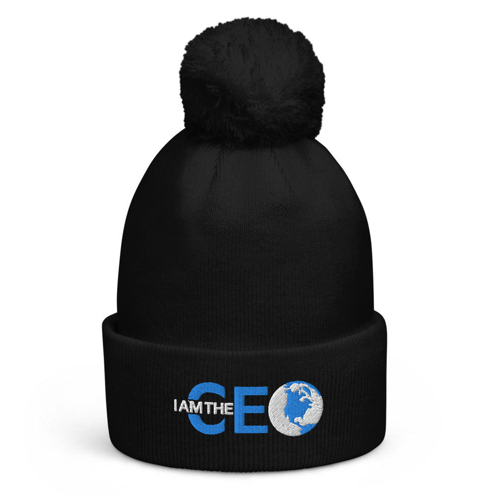 I am the CEO Pom pom beanie