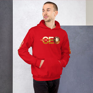 I am the CEO Unisex Hoodie (Gold sleeve)