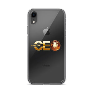 I AM the CEO Gold Logo iPhone Case