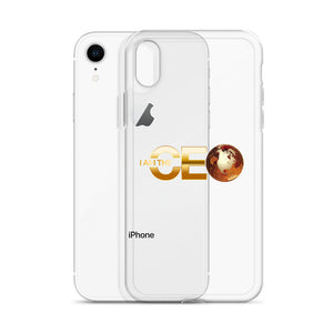 I AM the CEO Gold Logo iPhone Case