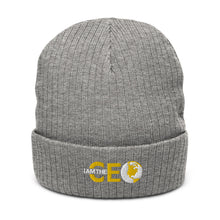 I AM THE CEO Recycled cuffed beanie