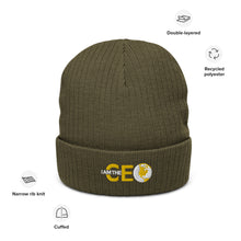 I AM THE CEO Recycled cuffed beanie