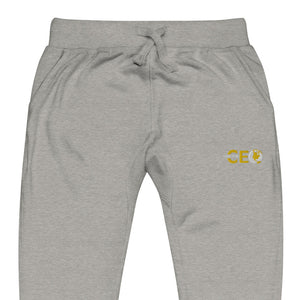 I am the CEO Unisex fleece sweatpants embroidered GOLD