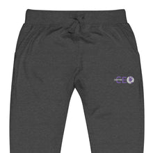 I AM THE CEO Unisex fleece sweatpants EMBROIDERED PURPLE