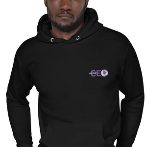 I AM THE CEO Unisex Hoodie EMBROIDERED PURPLE