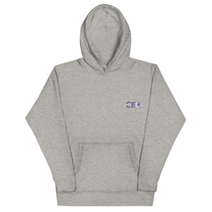 I AM THE CEO Unisex Hoodie EMBROIDERED PURPLE