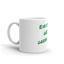 Green Sheet White glossy mug