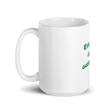 Green Sheet White glossy mug