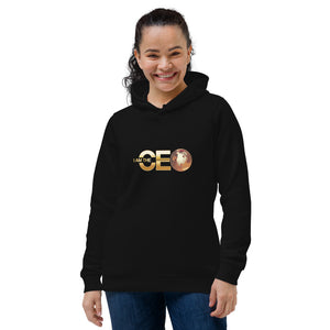 I AM THE CEO Women's eco fitted hoodie