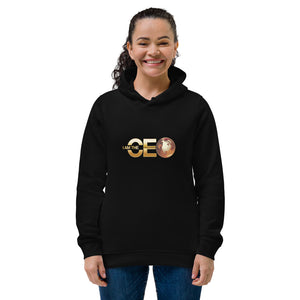 I AM THE CEO Women's eco fitted hoodie