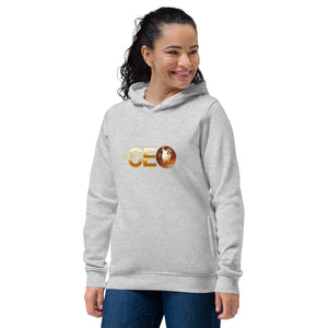 I AM THE CEO Women's eco fitted hoodie