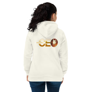 I AM THE CEO Women's eco fitted hoodie