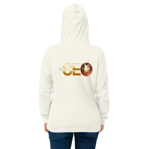 I AM THE CEO Women's eco fitted hoodie